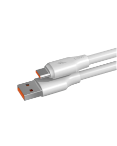Data kabl KONFULON DL25, 5A, 120W, USB na Type C beli 1m - 202855