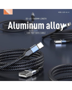 Kabel KONFULON Joko DL41 3A, 120W, USB na Type-C sivi 1m - 610488