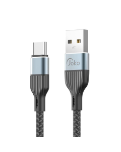 Kabel KONFULON Joko DL41 3A, 120W, USB na Type-C sivi 1m - 610488