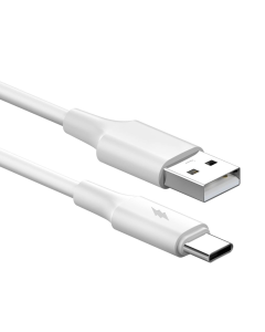 Data kabl KONFULON DL49, 2.4A, USB na Type C beli 1m - 215581