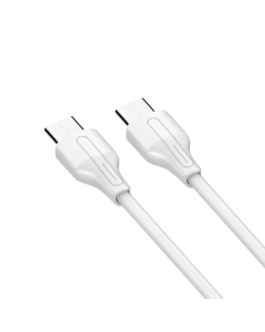 Data kabl LDNIO LC121-C 65w, Type C na Type C beli 1m - 95376