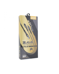 Data kabl LDNIO LC93 za iPhone lightning/Micro USB/Type C sivi 1.2m - 67319-1