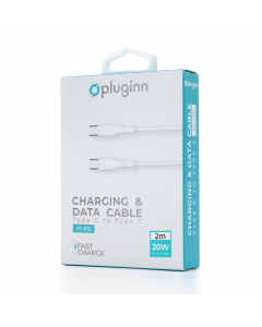 Data Kabl Pluginn PI-PD 20W Type C na Type C beli 2m - 208900-1