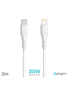 Data Kabl Pluginn PI-PDL 30W Type C na Lightning beli 2m - 220990