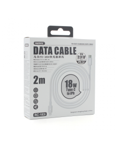 Data kabl REMAX RC-183 PD 20W Type C na iPhone lightning 2m beli - 89782