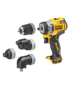 DeWALT Aku bušilica odvijač 12V XR DCD703NT, Brushless, SOLO (bez baterije), 4 stezne glave u koferu - DCD703NT