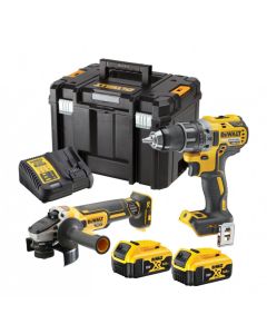 DeWALT Set aku alata, bušilica DCD791 + ugaona brusilica DCG405; 18V; 2x5,0 AhDCK2020P2T - DCK2020P2T