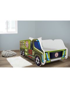 Dečiji Krevet za Dečake 140X70Cm Truck Army - 7525