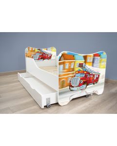 Dečiji Krevet 160X80Cm Happy Kitty + Fioka Firetruck - 7511-1-1