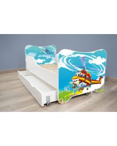 Dečiji Krevet 160X80Cm Happy Kitty + Fioka Helicopter - 7460-1