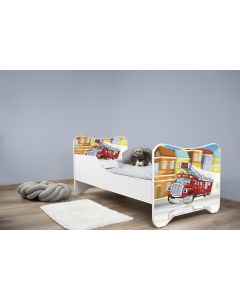 Dečiji Krevet 160X80Cm Happy Kitty Firetruck - 7518-1