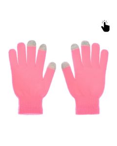 Rukavice za touch screen RY M (22cm) pink