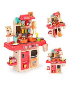 ECO TOYS Kuhinja za decu sa 42 elementa, pink - HC493096 PINK