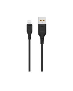 DENMEN Kabl D01L Lightning USB data 2,4A 1m, crna - 1360205
