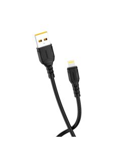 DENMEN Kabl D08L Lightning USB data 3,6A 1m, crna - 1360223