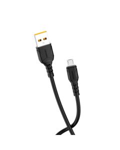 DENMEN Kabl D08V Micro USB data 3,6A 1m, crna - 1360219