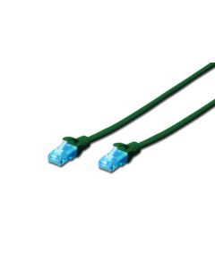 DIGITUS DK-1512-0025/G patchcord kabl 5e U/UTP CCA 0,25m zeleni - DG001