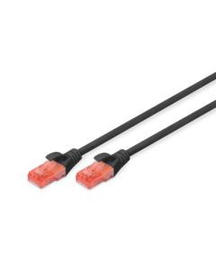 DIGITUS DK-1612-010/BL patchcord kabl 6 U/UTP CCA 1m crni - DG035