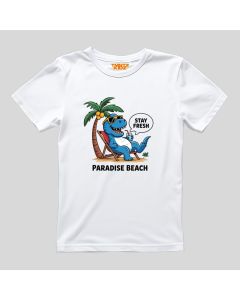 KIDZ by TAMANITZA Dečija bela majica DINO BEACH - Tamanitza942