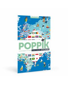 Edukativni poster s nalepnicama Otkrića: Zastave 7+ - DIS001