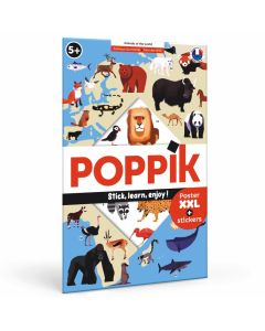 Edukativni poster s nalepnicama Otkrića: Životinje 5+ - DIS003
