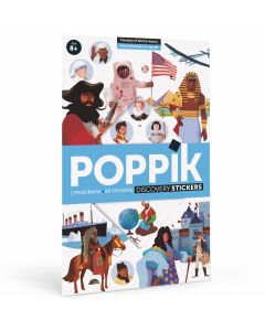 Edukativni poster s nalepnicama Otkrića: Istorija sveta 8+ - DIS008