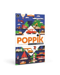Edukativni poster s nalepnicama Otkrića: Vozila 4+ - DIS012