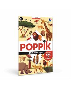 Edukativni poster s nalepnicama Otkrića: Savana 5+ - DIS030