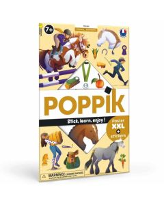 Edukativni poster s nalepnicama XXL Otkrića: Konji  7+ - DIS046