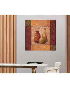 DELTA LINEA Uramljena slika Tople zemljane boje 50x50 cm - DL5512