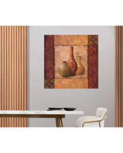 DELTA LINEA Uramljena slika Tople zemljane boje 2 50x50 cm - DL5513