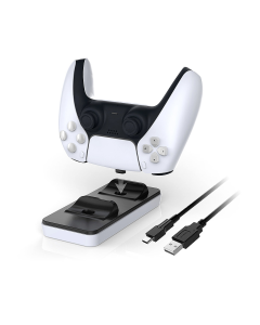 Dobe TP5-0505 stalak-punjač za dva gamepada PS5 bel1 - 220783
