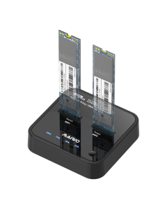 Docking station MAIWO K3016P2, Type C 3.2 na 2x M.2 NVMe clone crni - 213523