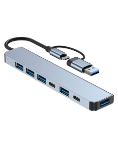 Docking station / HUB Type-C na USB 3.0 7u1 kabel 10cm - 601956