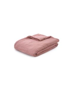 DORMEO Muslin pamučni prekrivač, roze, 140x200