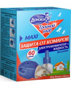 Set aparat i tečnost protiv insekata trostuki udar  60 noći DP 311 - DP 311