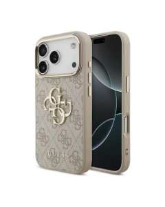 Maska za iPhone 17 Pro/ 18 Pro Guess 4G Big Classic Logo roze