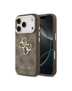 Maska za iPhone 17 Pro/ 18 Pro braon Guess 4G Big Classic Logo