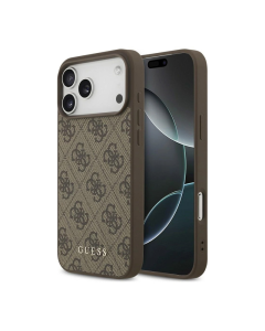 Maska za iPhone 17 Pro Max/ 18 Pro Max braon Guess Hardcase 4G Big Logo