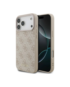 Maska za iPhone 17 Pro Max/ 18 Pro Max Guess Hardcase 4G Big Logo roze zlatna