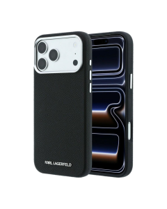 Maska Karl Lagerfeld Grained Elongated Magsafe iPhone 17 Pro Max/ 18 Pro Max crna