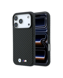 Maska za iPhone 17 Pro Max/ 18 Pro Max BMW M Carbon Metal Logo Magsafe crna