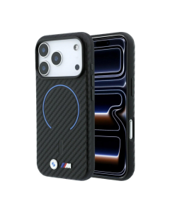 Maska za iPhone 17 Pro Max/ 18 Pro Max BMW M Carbon Printed Ring Magsafe crna