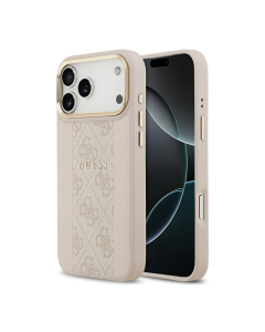 Maska za iPhone 17 Pro Max Guess 4G Stripe MagSafe pink