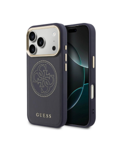 Maska za iPhone 17 Pro Guess Perforated 4G MagSafe tamno plava