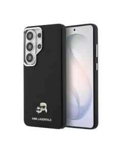 Maska za Samsung S26 Ultra/ S948B Karl Lagerfeld Saffiano KC Metal Logo MagSafe crna