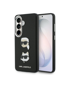 Maska za Samsung S26/ S941B Karl Lagerfeld Saffiano Double Heads Metal crna