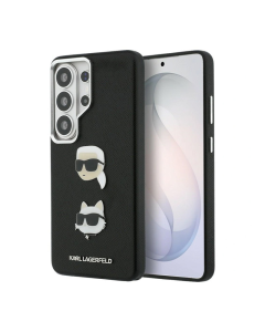 Maska za Samsung S26 Ultra/ S948B Karl Lagerfeld Saffiano Double Heads Metal crna