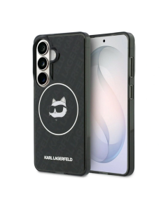 Maska za Samsung S26/ S941B Karl Lagerfeld IML Repeated Choupette MagSafe crna