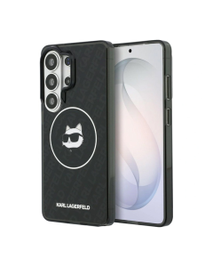 Maska za Samsung S26 Ultra/ S948B Karl Lagerfeld IML Repeated Choupette MagSafe crna